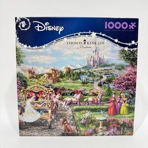 Ceaco Thomas Kinkade Disney Cinderella Happily Ever After 1000 Piece Puzzle OPEN